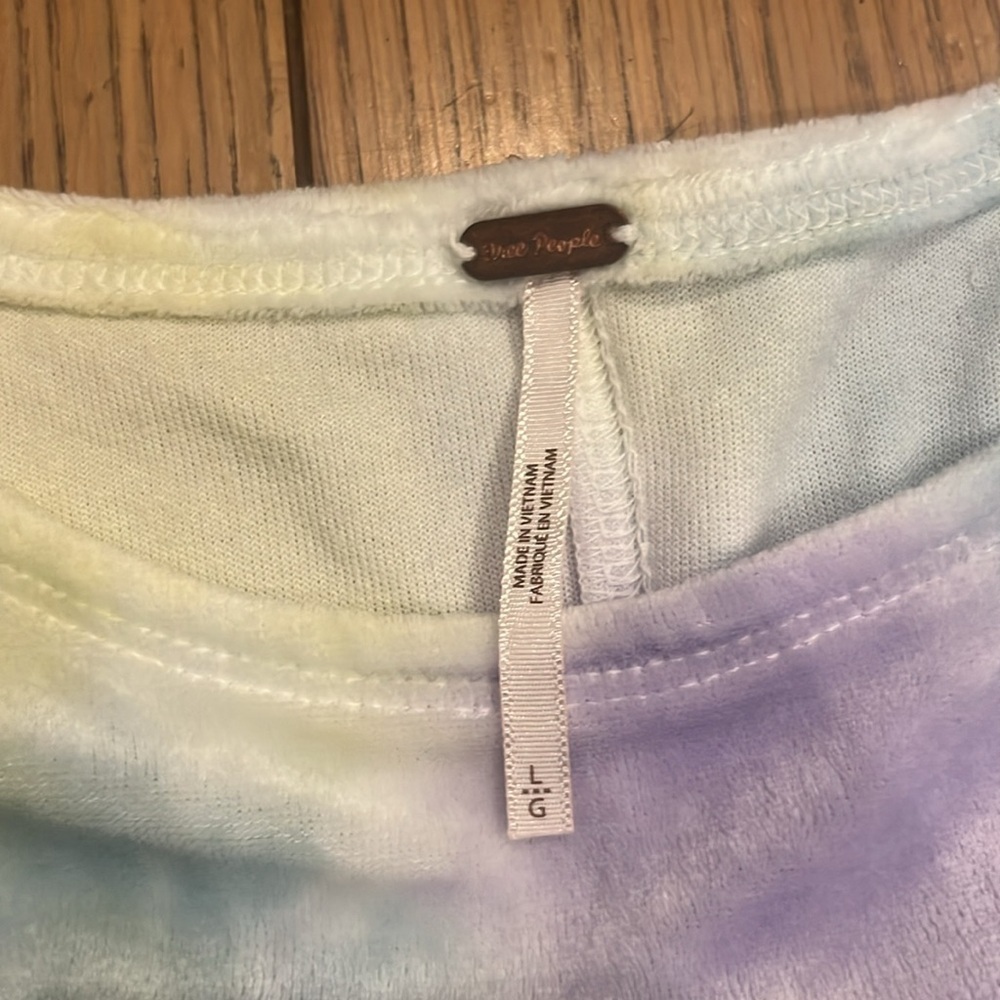 Free People Velvet Cloud Combo Top Size Large - Picture 4 of 5